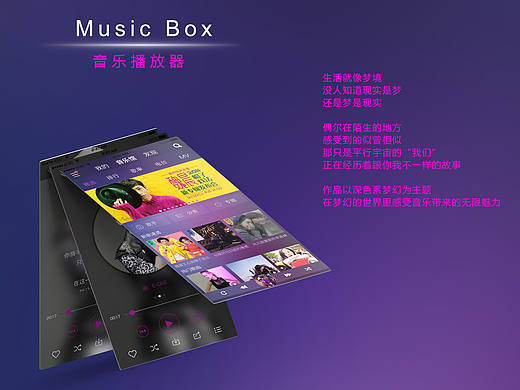音乐播放器APP界面（个人主页-ZMjAwMzcyODg=） - APP界面 - 站酷设计师孟小画儿原创素材 - 站酷ZCOOL