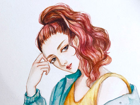 水彩插画