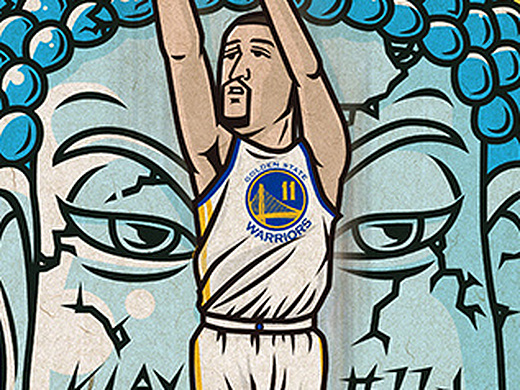 佛祖克莱汤普森插画-创作习作11542195年前库昊!