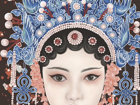 戏曲人物（个人主页-ZNTUwMzgwMTY=） - 艺术插画 - 站酷设计师插画爱晚婷原创素材 - 站酷ZCOOL