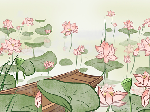 荷花水景个人小动画