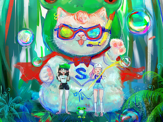 呱猫（个人主页-ZMzU3MjIxNjQ=） - 创作习作 - 站酷设计师你单身原创素材 - 站酷ZCOOL