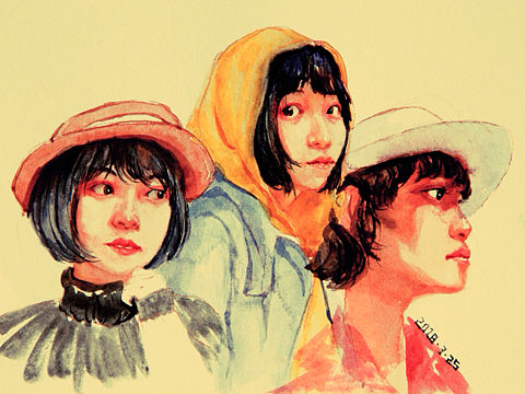 水彩人物（個人主頁-ZMjc0NzIyNzI=） - 繪畫 - 站酷設(shè)計師森林劇場原創(chuàng)素材 - 站酷ZCOOL