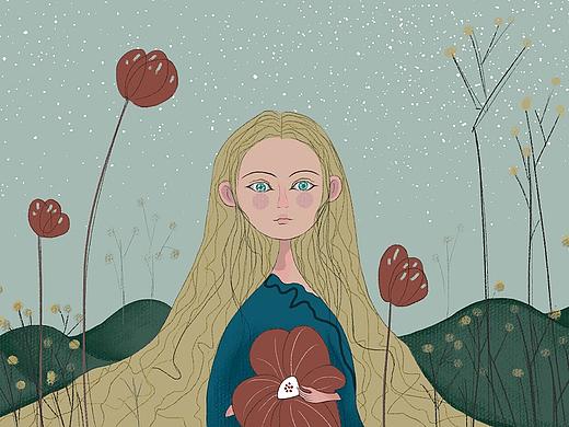 女孩（个人主页-ZNDMwODEwNzI=） - 创作习作 - 站酷设计师鸢辞MR原创素材 - 站酷ZCOOL