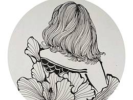 花與發(fā)（黑白）