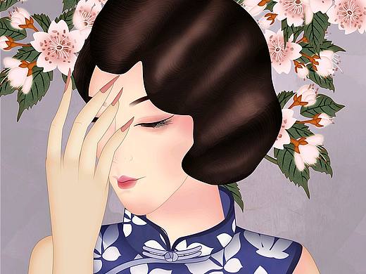 旗袍之美《樱花旗袍美人》