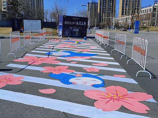 地面彩绘，地面涂鸦，手绘作品