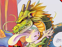 2012 龙年贺图---兔辞龙来