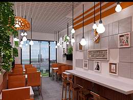 成都奶茶店設計|成都專業(yè)奶茶店裝修--【現(xiàn)代簡約風格奶茶店】