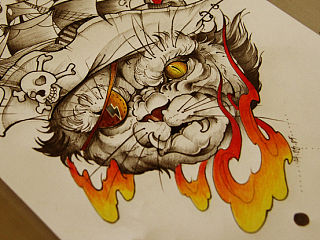 伍壹伍TATTOO STUDIO——喵星船长