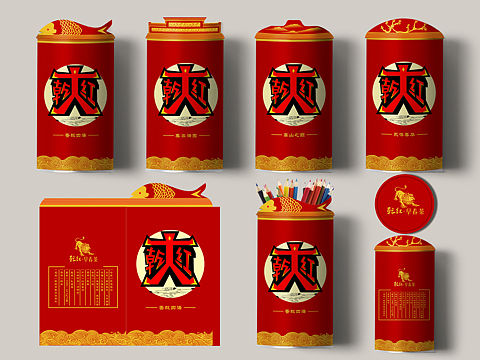 乾红早春茶爽系列包装设计