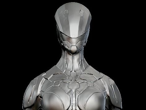 3D机械女警 ZB临摹