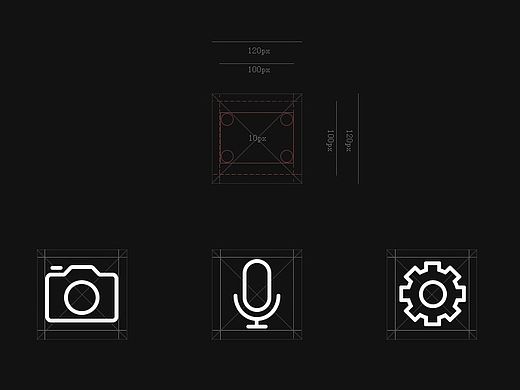 icon制作规范  icon设计  图标设计   规范制作  icon标准  icon尺寸
