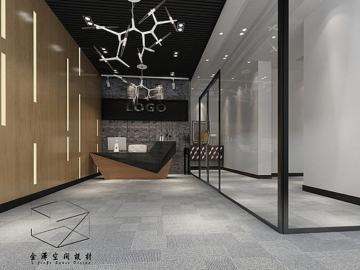 现代工业风办公室
