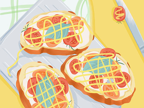 食物（个人主页-ZNTQ5NDQwNjg=） - 商业插画 - 站酷设计师念puls原创素材 - 站酷ZCOOL