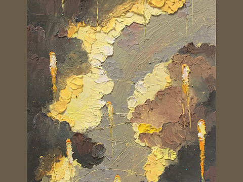 今日油画棒和下班路过的花花