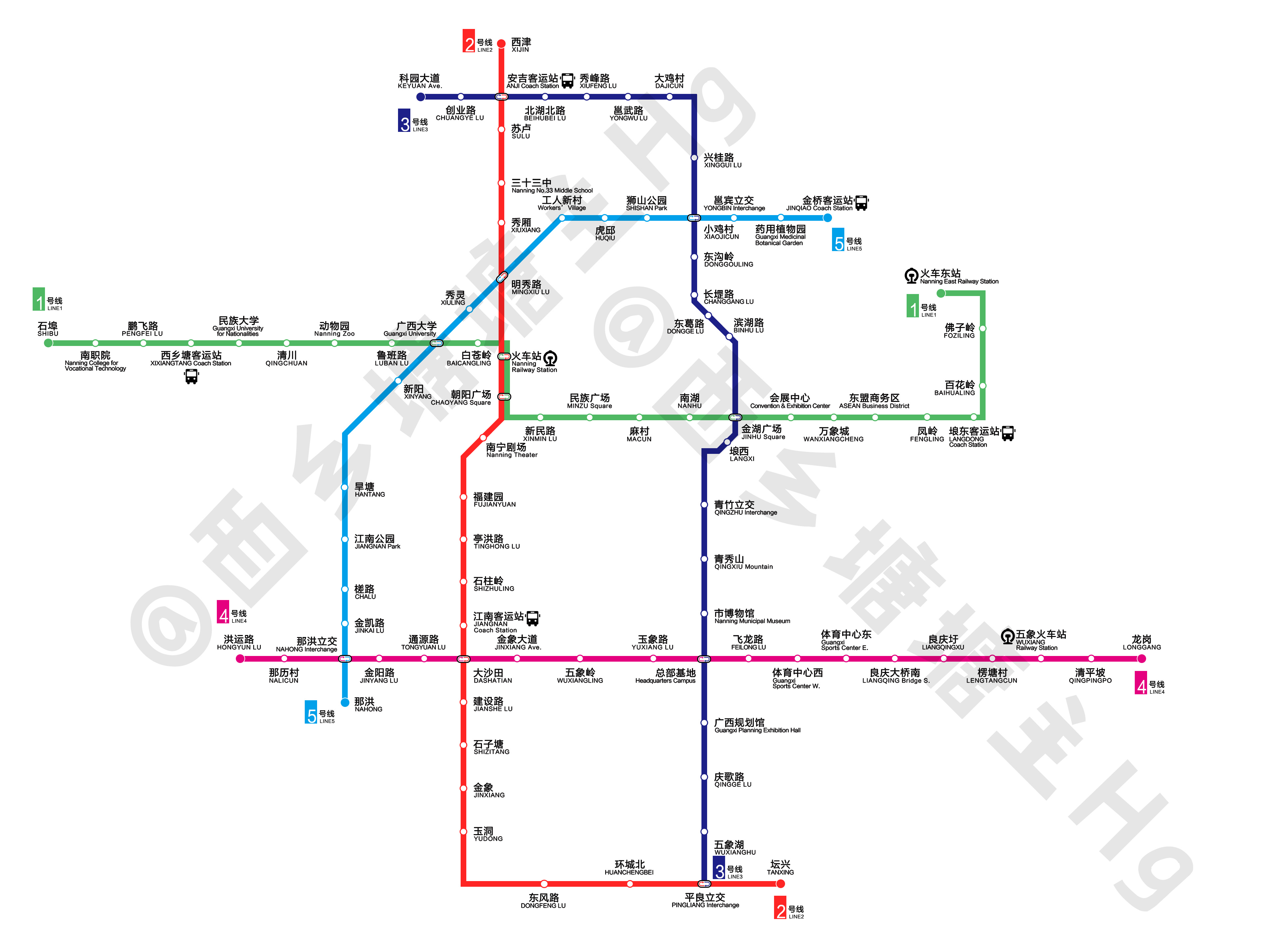 南宁轨道交通线路图（2021 / 运营版） - 知乎