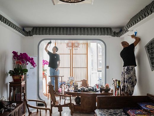 飛天供養(yǎng)圖——純手繪（個(gè)人主頁(yè)-ZMTM0MjE1ODA=） - 繪畫 - 站酷設(shè)計(jì)師趙相畫墻原創(chuàng)素材 - 站酷ZCOOL