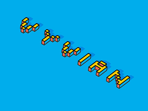 字体3D效果临摹