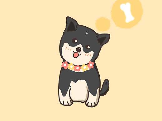 狗狗插画