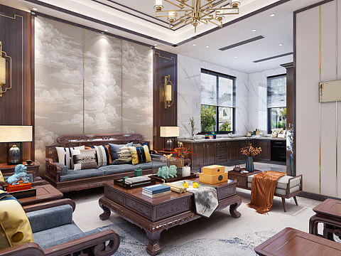 新中式（個(gè)人主頁(yè)-ZMzQ2ODE1ODg=） - 家裝設(shè)計(jì) - 站酷設(shè)計(jì)師蔣K設(shè)計(jì)原創(chuàng)素材 - 站酷ZCOOL