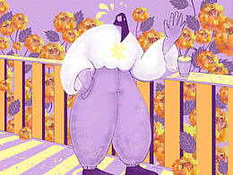 女孩与花