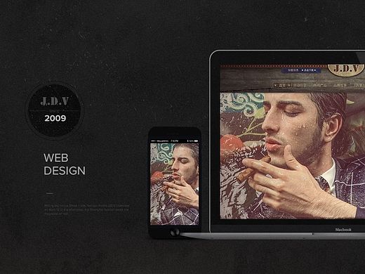 J.D.V 复古风男装品牌整合提案设计（个人主页-ZMTQxMDQ1NTY=） - 企业官网 - 站酷设计师cathrineloving原创素材 - 站酷ZCOOL