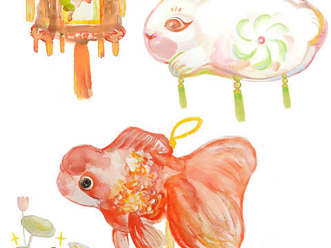 水彩插畫（個(gè)人主頁-ZNDc2MDY0ODA=） - 繪本 - 站酷設(shè)計(jì)師透明餅干玖玖玖玖原創(chuàng)素材 - 站酷ZCOOL