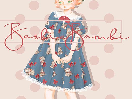 Barbie-bambi小裙子的立绘图透