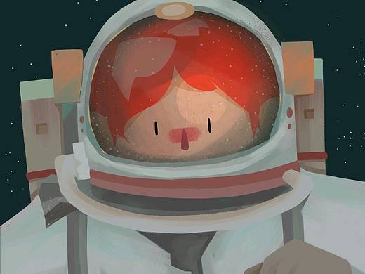 宇航员插画