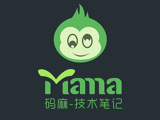 码麻-技术笔记 logo设计