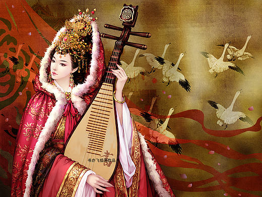 书亦飞 · 书亦飞古风插画 —— 绝代有佳人