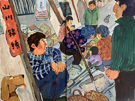 2023 易之 手绘插画《赶集 市井小文化》系列 回顾 