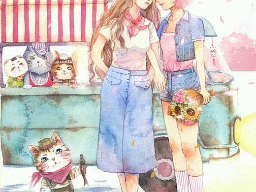 練習:小百合系列，一（個人主頁-ZMTc3Mzc5MzI=） - 創(chuàng)作習作 - 站酷設(shè)計師蜜桃喵喵桑原創(chuàng)素材 - 站酷ZCOOL