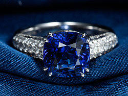 珠宝摄影 斯里兰卡蓝宝石戒指