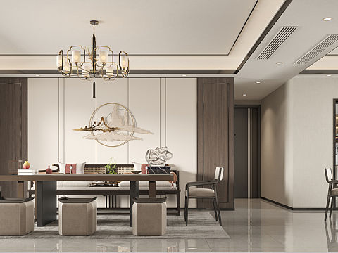 书香门第——新中式（个人主页-ZNTg3NDc4NzY=） - 家装设计 - 站酷设计师站人2021原创素材 - 站酷ZCOOL