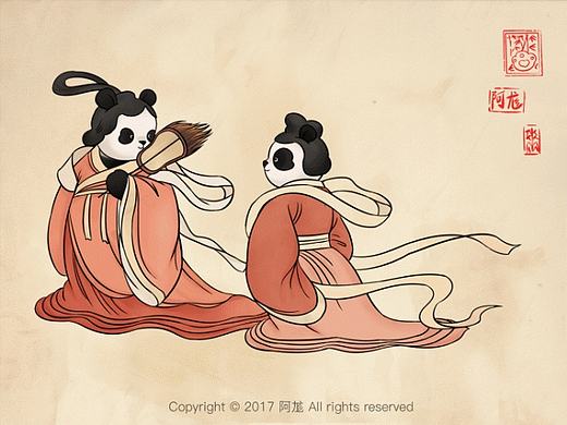 【每日一gif合集13】滚滚中国古代名画（121-130）