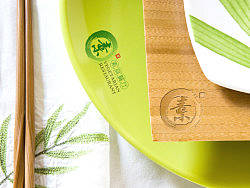 素食餐厅logo及应用