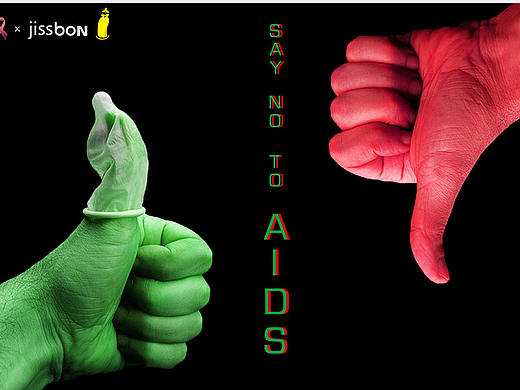 杰士邦包装——Say no to AIDS