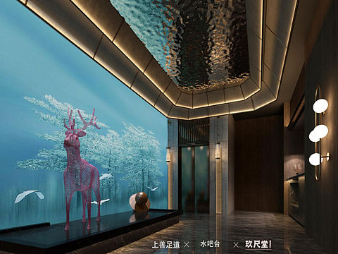 『上善足道』足浴Spa養(yǎng)生會所效果圖（個人主頁-ZNTQ4MzkwNTY=） - 建筑設計 - 站酷設計師九尺堂建筑設計原創(chuàng)素材 - 站酷ZCOOL