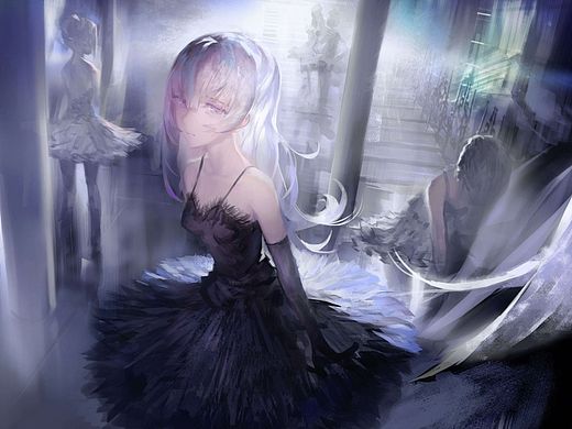 【饭糕学院】穿黑色小礼服的女孩