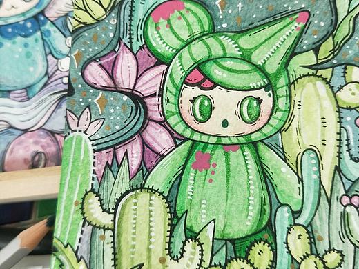 WKONG的后花园系列盲盒之手绘明信片