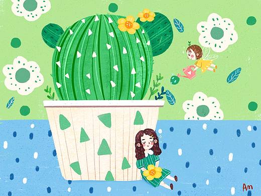 少女与植物