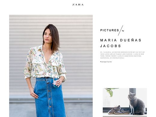 zara 专题页 网页设计