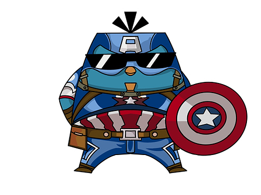 q版蝙蝠侠 美国队长 之