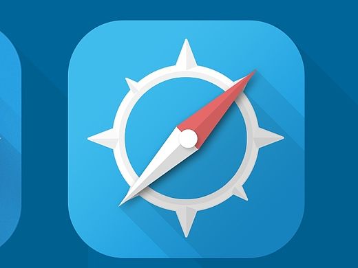 dribbble优秀作品临摹（指南针图标）