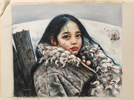 【彩鉛】臨摹艾軒《荒原》（個人主頁-ZMjAxMjI2MTY=） - 繪畫 - 站酷設(shè)計師stellam2y原創(chuàng)素材 - 站酷ZCOOL