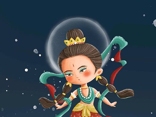 飞天女孩（个人主页-ZMzc3MjM2NjA=） - 商业插画 - 站酷设计师鱼移动城堡原创素材 - 站酷ZCOOL