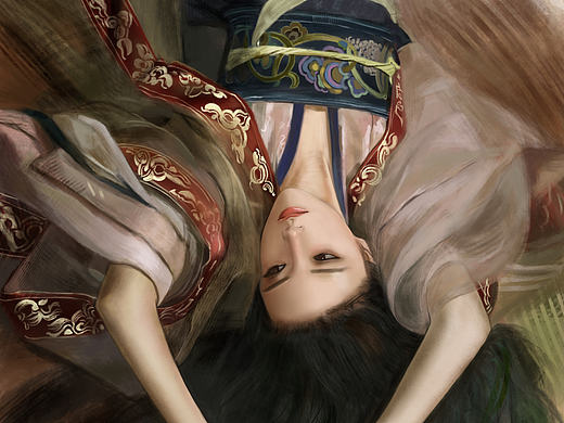 水彩古风