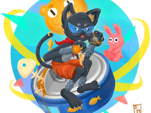 猫（个人主页-ZMzMzMTM1NjQ=） - 新锐潮流插画 - 站酷设计师来碗鱼丸原创素材 - 站酷ZCOOL
